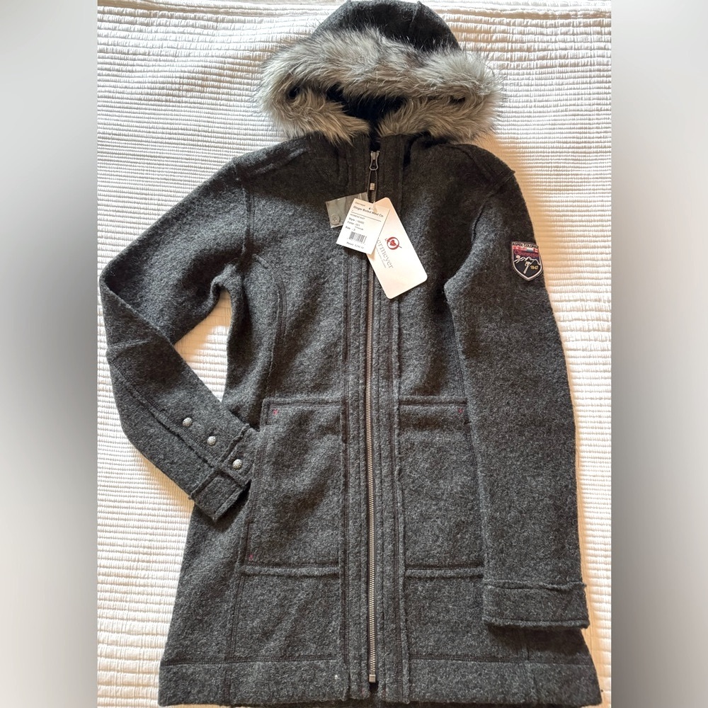 Obermeyer Ginger Boiled Wool Coat NEW